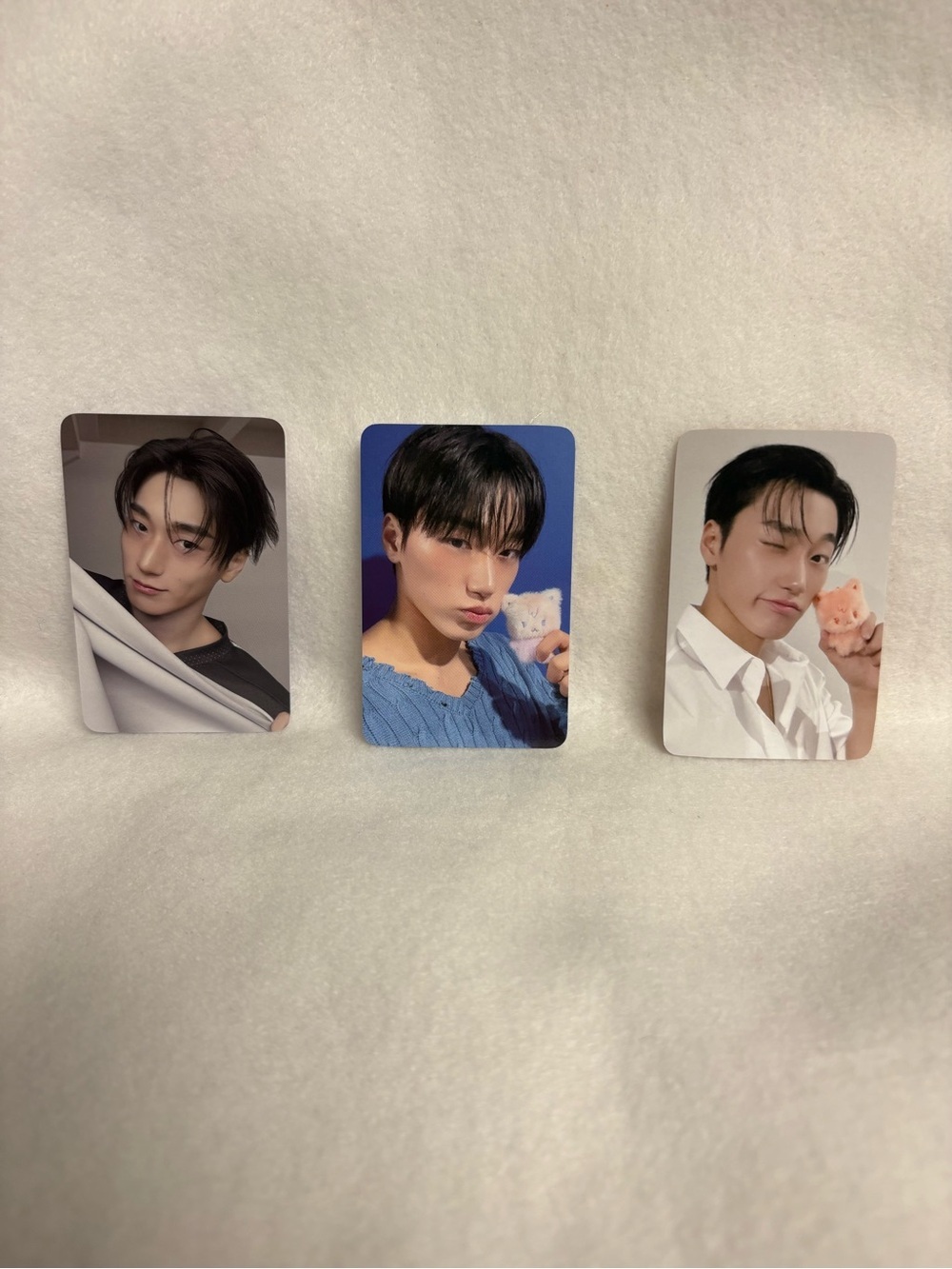 Set of 3 CHOI SAN Ateez Aniteez in Color Sandeoki Photocards PC